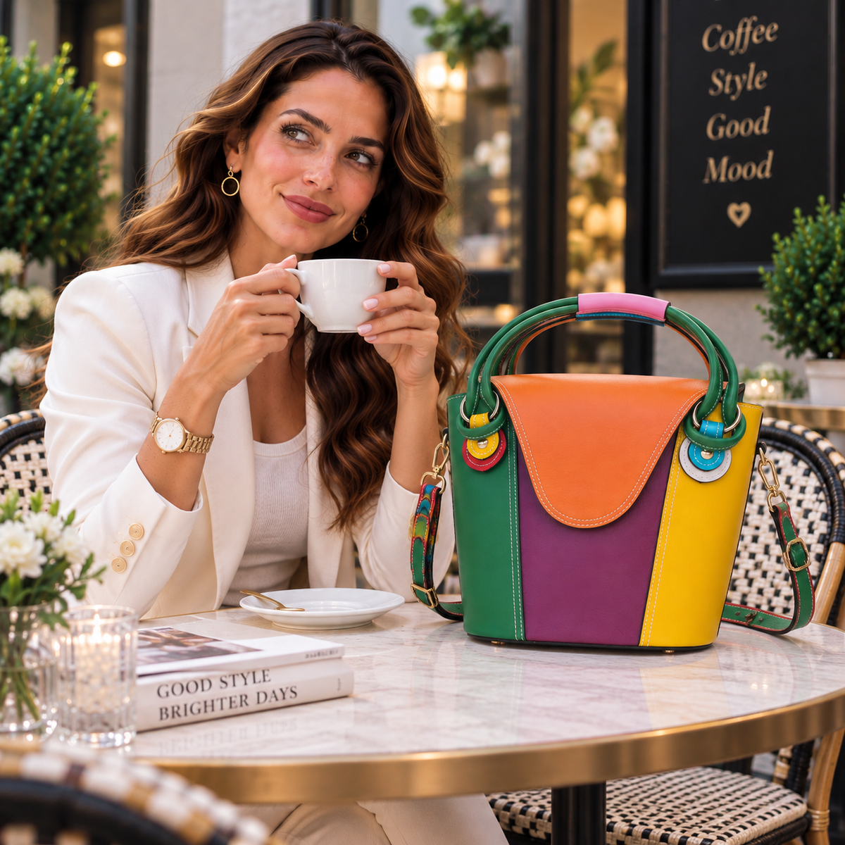 Geanta Dama din Piele Naturala 33 x 16 x 28 cm – 3 Compartimente, Spatioasa si Eleganta
