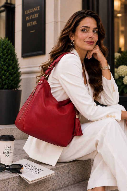 Geanta Dama din Piele Naturala 36 x 15 x 31 cm – Spatioasa, 2 Compartimente si Multiple Buzunare
