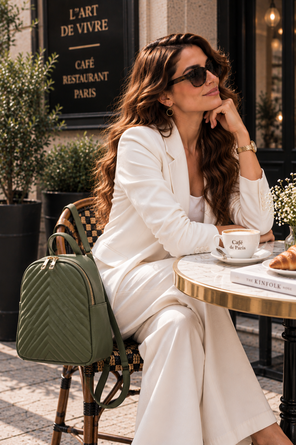 Rucsac Dama din Piele Naturala 24.5 x 12 x 28 cm – Compartimentat, Elegant si cu Bretele Reglabile